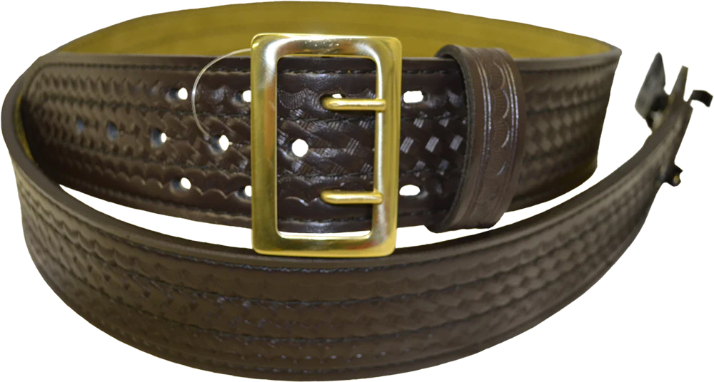 Safariland Sam Browne Duty Belt Brown Basketweave