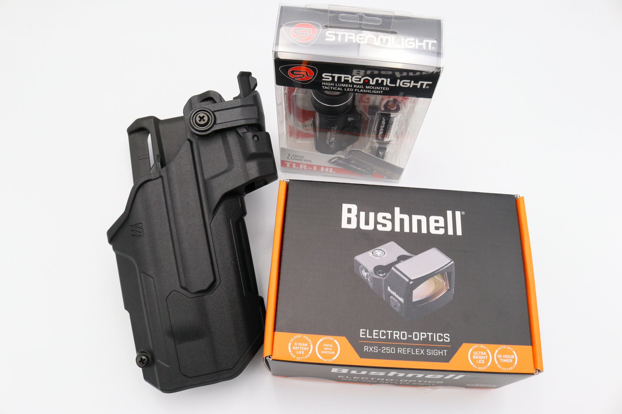 Bundle Sale on Level 3 Glock 17 & 19 Duty Holster, Reflex Sight, & TLR1 Tac Light