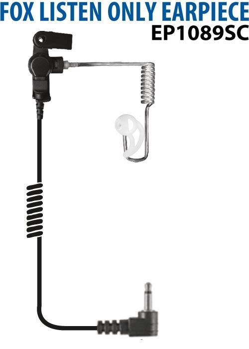 Earphone Connection Fox Listen Only Earpiece 3.5mm Connector