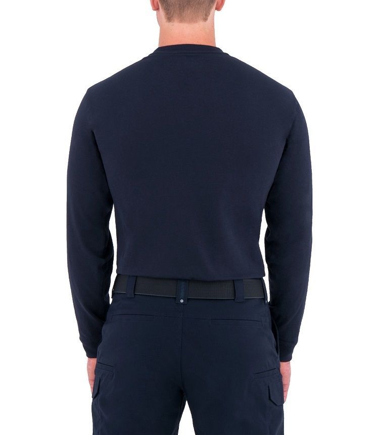 First Tactical Men's Tactix Series Cotton Long Sleeve T-shirt - Midnight Navy