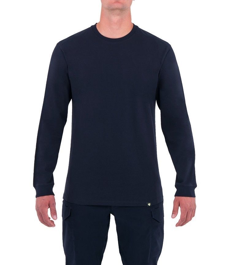 First Tactical Men's Tactix Series Cotton Long Sleeve T-shirt - Midnight Navy