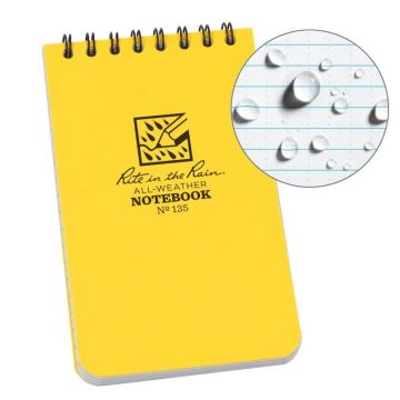 The Rite In The Rain Pocket Top-Spiral Notebook Yellow
