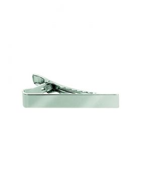 TIE BAR 2" PLAIN SHINY NICKEL