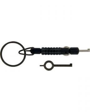 Zak Tool Handcuff Key Extension Tool w/ 2 Keys - Swivel - Black