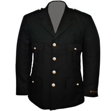 Anchor Uniform Mens 32" Hip Length Single Breasted Dress Coat