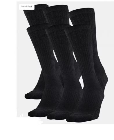 Under Armour Resistor Crew Socks 6 Pack