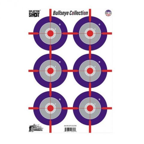 Pro-Shot Splatter Shot 12 X 18 Multi Bullseye 8-Pack
