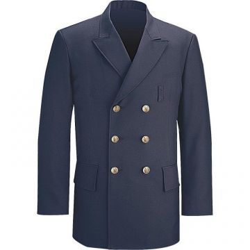 Flying Cross Men's Double Breasted Dress Coat - Dark Navy