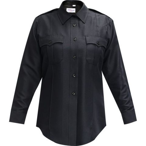flying cross dress shirt Flying Cross 35W7886 Blue Polyester Uniform Button Up Dress Shirt Long Sleeve