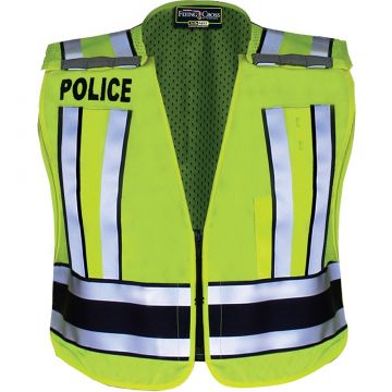 Flying Cross Safety Vest HiVis Yellow With Police