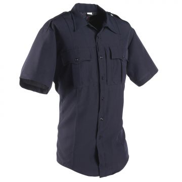 Flying Cross Power Stretch Polyester Men's Short Sleeve Shirt Navy