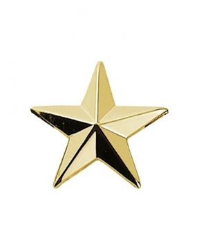 STARS SINGLE GOLD 1", PAIR
