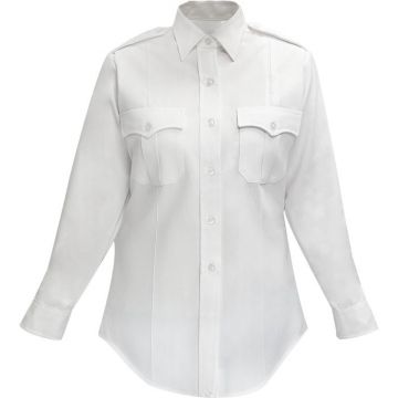 Flying Cross Command Women's 100% Polyester Long Sleeve Shirt White