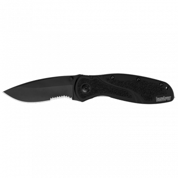 Kershaw Pocketknife Blur Glassbreaker Black Serrated
