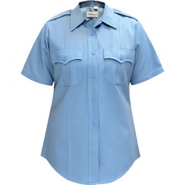 Flying Cross Command Women's 100% Polyester Short Sleeve Shirt French Blue