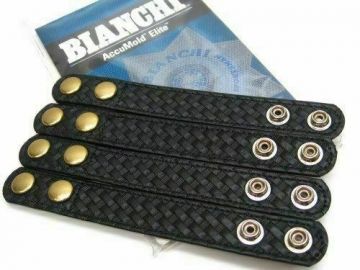 Bianchi 7906 Elite Belt Keeper, 1", Pack Of 4 BW Brass