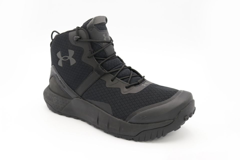 Under Armour Men's UA Micro G® Valsetz Water Proof Zip Mid Tactical Boots  Black