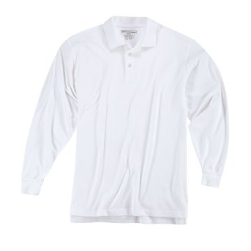 5.11 Professional Long Sleeve Polo White