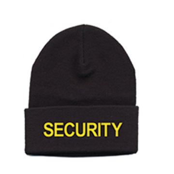 Hero's Pride Watch Cap Black W/Gold Security