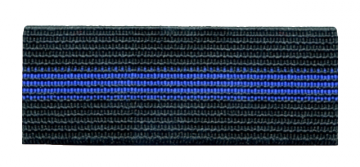 Hero's Pride Badge Mourning Band Blue Line 1/2"