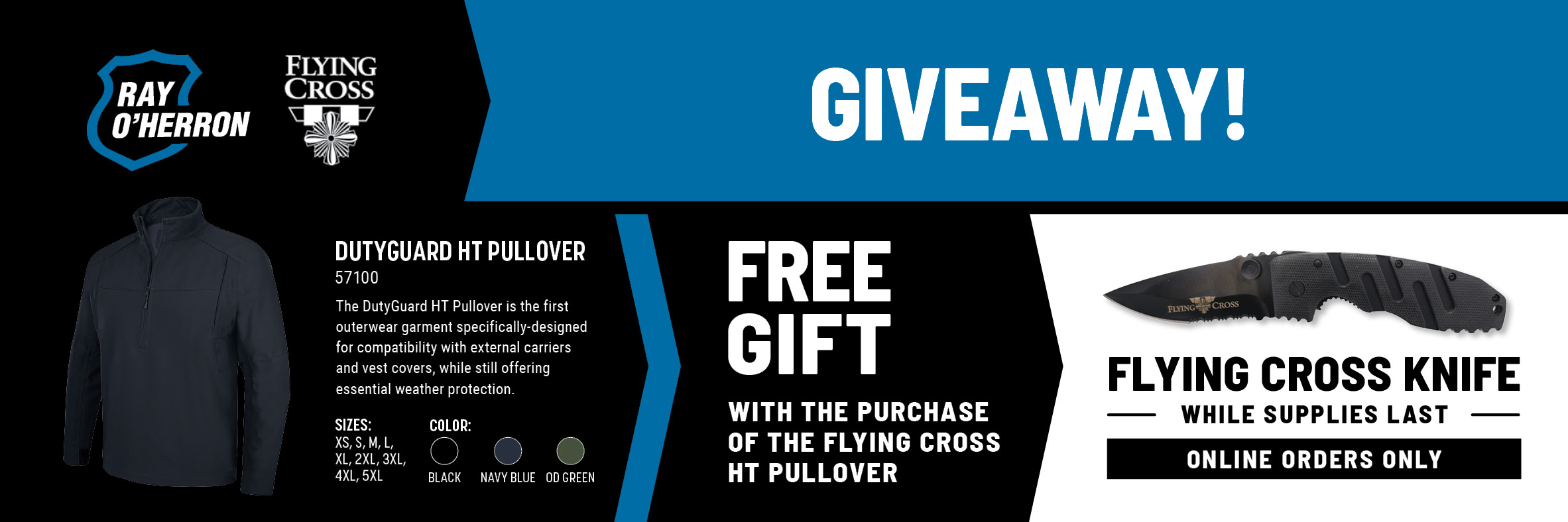 Flying Cross Pullover Give Away Banner
