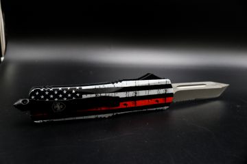 Templar Knife Large OTF Red Line Flag