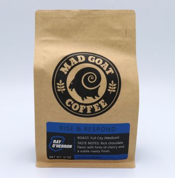 Rise & Respond Coffee, Whole Bean, 12oz Bag