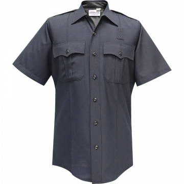 Flying Cross Justice Men's Short Sleeve Shirt w/ Zipper