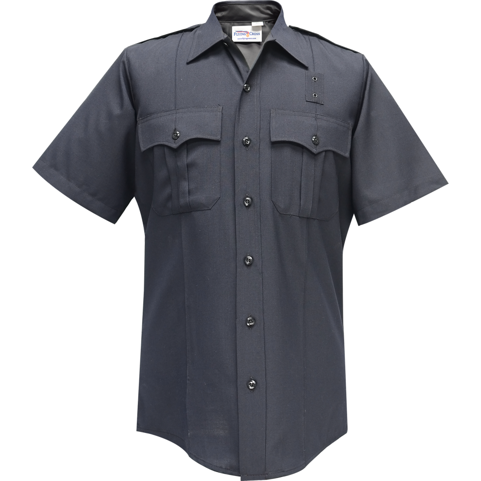 Flying Cross Justice Men's Short Sleeve Shirt w/ Zipper