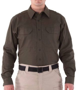 First Tactical Men's V2 Tactical Long Sleeve Shirt Kodiak Brown