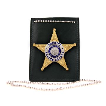 Boston Leather, 5845 - Neck Chain Badge & ID Holder