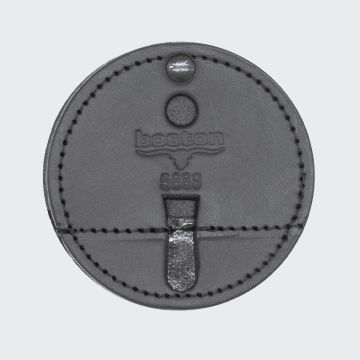 Boston Leather, 5888 - Oval Badge Holder with Clip Attachment