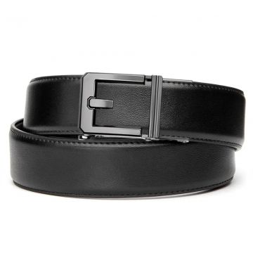 KORE ESSENTIALS, BLACK LEATHER GUN BELT 1.5"