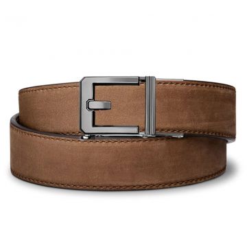 KORE ESSENTIALS, BROWN BUFFALO LEATHER GUN BELT 1.5"