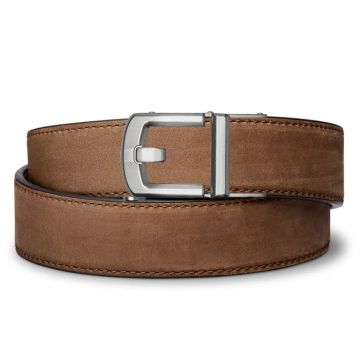 KORE ESSENTIALS, BROWN BUFFALO LEATHER GUN BELT 1.5"