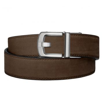 KORE ESSENTIALS, COFFEE BUFFALO LEATHER GUN BELT 1.5"
