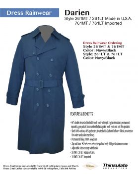 Anchor Uniform Dress Raincoat Men's