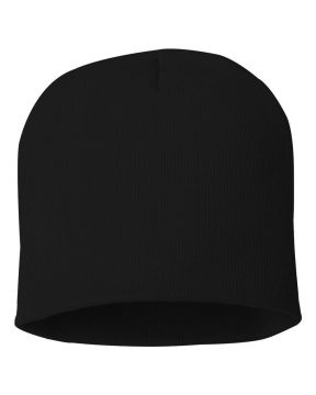 SPORTSMAN 8 INCH KNIT BEANIE BLACK