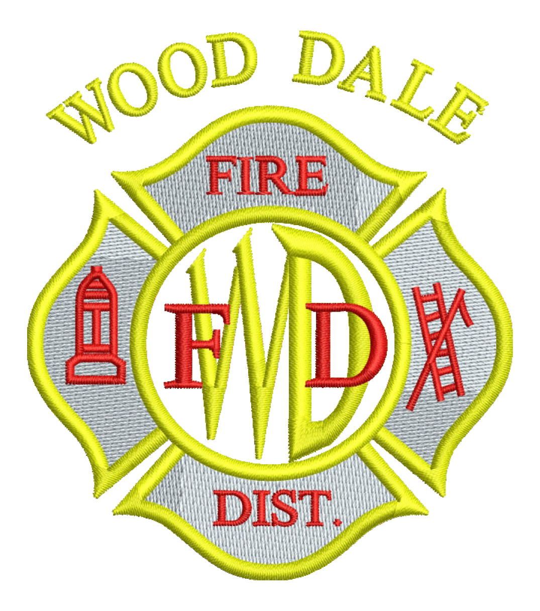 Direct Embroidered Chief's Logo Gold/Gold On The Left Chest