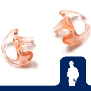 Radio Earpieces, Earphone Connection Earphone Connection Ghost Rubber Earmold